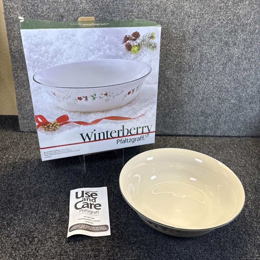 Pfaltzgraff®~Winterberry®~10" ROUND Serving Bowl~IOB